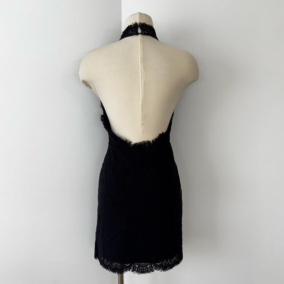 Free People Intimately Harper Lace Mini Dress High-Neck Halter Open-Back S - Picture 6 of 10